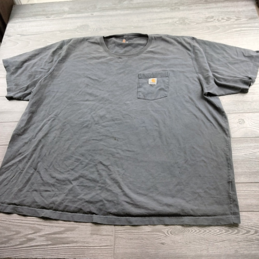 Carhartt Mens 4XL Gray Short Sleeve Original Fit Work Pocket T-Shirt